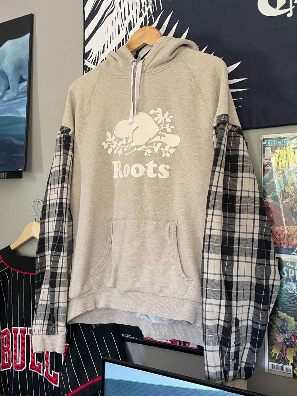 Roots Rework Flannel Hoodie